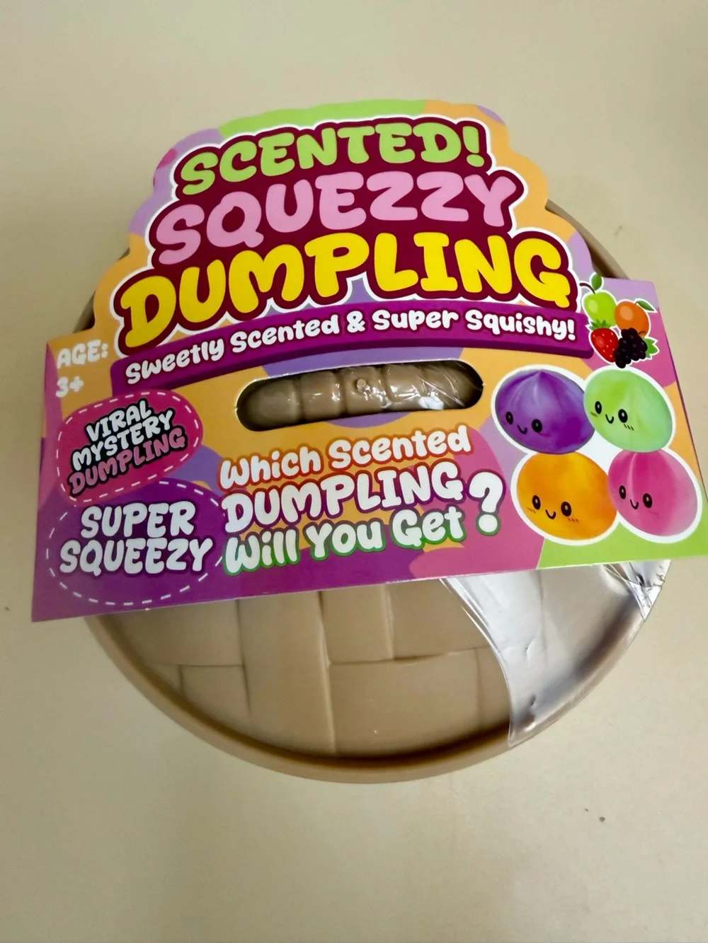 Dumpling Squishies Sweetly Scented Beige - Super Squeezy Party Favor